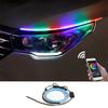 APP Control RGB LED Strip 12V Atmosphere Foot Light Waterproof Car Running Lights  Moto