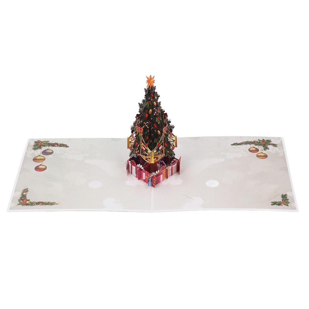 3D Christmas Card Exquisite Christmas Tree Design 3D Greeting Card with Envelope Greeting Card Paper