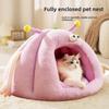 Autumn and Winter Cat Cute Cartoon Little Monster Closed Cat Nest Yurt Dog Warm Nest Teddy Pet Nest