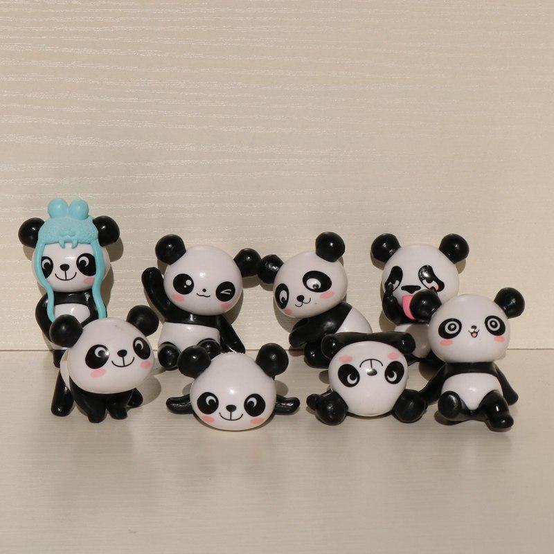 8 Styles Panda Doll Figure: Car Ornament, Scenic Spot Gift, Fridge Magnet, PVC Toy