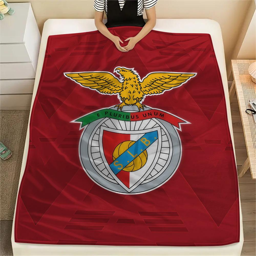 Benfica LOGO FlAannel Blanket, High quality Comfortable for All Seasons, Home Decor, Warmth and Comfort