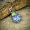 Abalone Shell Gemstone Handmade 925 Sterling Silver Jewelry Pendant 2.09" M-4