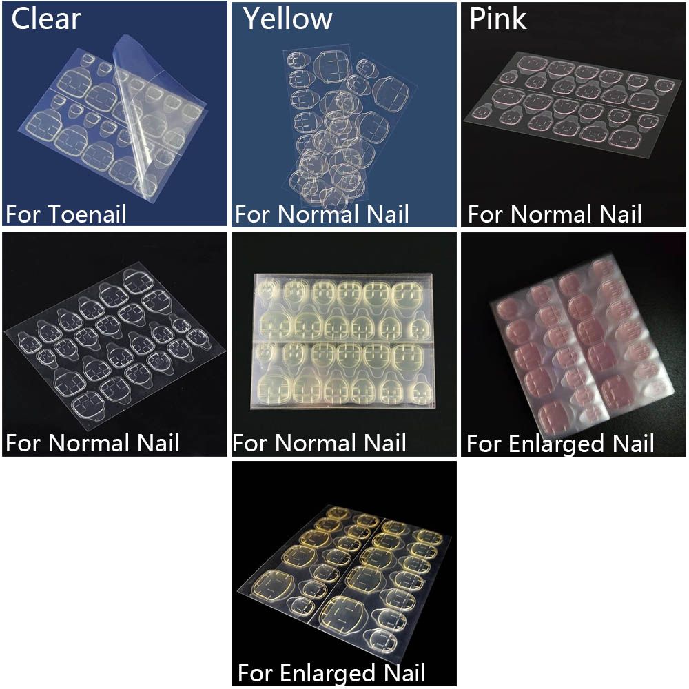 Женские прозрачные ультратонкие накладные ногти, двухсторонние наклейки, инструмент для наращивания, клейкие ленты