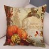 Color Watercolor Pumpkin Pillowcase Super Soft Polyester Decorative Plant Cactus Cushion Cover Suitable for Car Sofa Pillowcase
