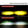 Led Motorcycle Light High Low Beam Owl Design Strobe Spotlights Accessories Scooter Dual Color Running Lamp Fog Light Headlight