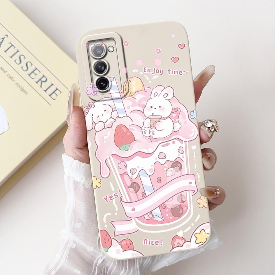 For Samsung Galaxy S20 FE S20+ S20 Cute Rabbit Cartoon Phone Case For Samsung S20 Plus S 20 S20FE 5G Soft Silicone Cases Bumpers