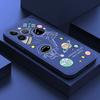 Для iPhone 15 14 13 Pro Max Redmi 13C Note 13 12S Samsung S23 S24 Plus A13 A14 A23 A25 Earth Planet Astronaut Cartoon Soft Silicone Phone Case