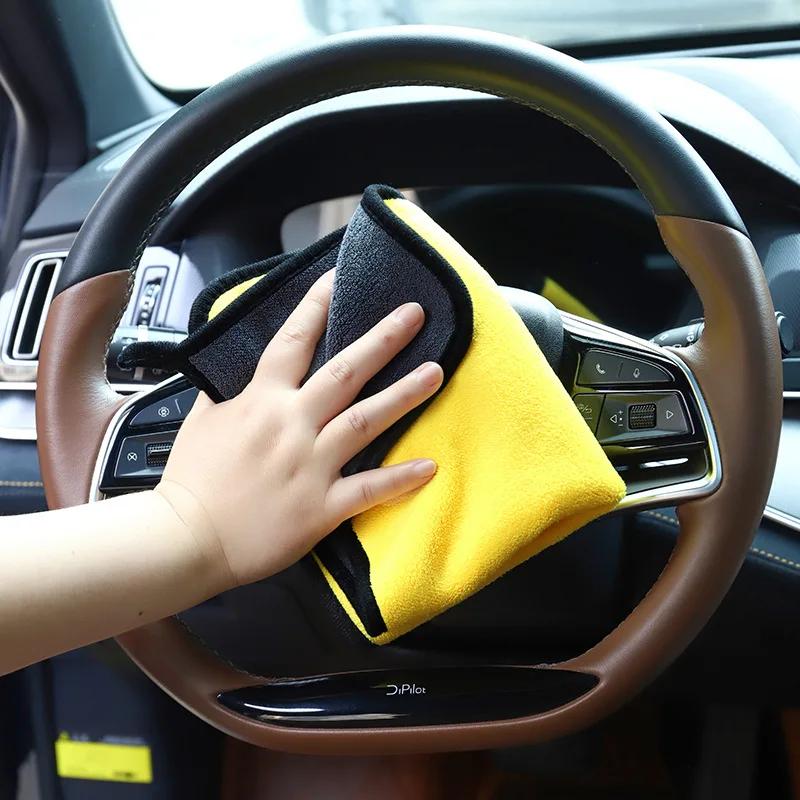 160x60cm Thick Plush Towel Microfiber Cloth Car Windows Mirror Wash Wiping Cleaning Rag Super Absorbent Pets Soft Drying Cloth