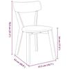VidaXL Dining Chairs 2 Pcs White Solid Rubber Wood, Dining Chair, Chair, Living Room Chair, Dining Chairs, Chair 4102433