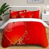 Love Heart Bedding Collections Queen Size Microfiber Romantic Wedding Duvet Cover Collection Gift For ValentineS Day For Girls Women Bedroom