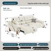 Chenille Electric Multifunctional Cream Fabric Sofa for Living Room