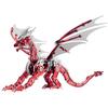 LONGPIN 3D Metal Dragon Puzzle for Adults, 3D Model Assembly Kit Interior GoodsOffice DecorGift Compatible Mechanical Engineering Design (Red)