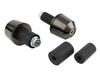 POSH FAITH Universal Solid Handlebar Ends Outer for and Black Part Number (29.5mm Diameter) 13-15mm 17-19mm Handlebars, Chrome, 031177-66-10