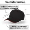 BUZZxSELECTION Solid CAP027 Черный x (Выбор Buzz) Шляпа/Кепка, Стильный, Цвет, Крутой, Черный/Белый, Мужской/Женский, (01 красный)