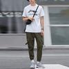 Li-Ning Повседневная футболка с серебряным логотипом и коротким рукавом, мужские топы, белая AHSP495-7