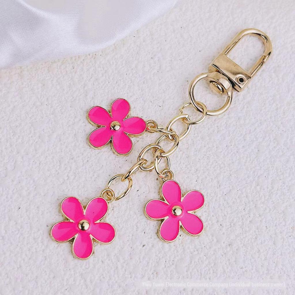 Европейский и американский летний брелок с цветком цвета капли масла для мобильных телефонов, сумок и автомобилей.