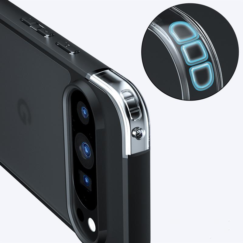 Для чехла Google Pixel 9 Pro XL Чехол Google Pixel 9 Pro XL Роскошный матовый ПК + ТПУ Ударопрочный чехол для телефона Google Pixel 9 Pro XL