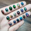 4-6 MM Size Natural Ethiopian Black Opal Cabochon Lot, Mix Shape, Multi Flashy Opal Cabochon Lot, Opal Gemstone, Opal Engagement Ring