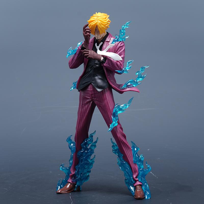 25 см/9,84 дюйма Аниме ФИГУРКА ONE PIECE Санджи Фигурки Действия ПВХ Статуя Настольное Украшение Коллекционная Модель Игрушки Подарки
