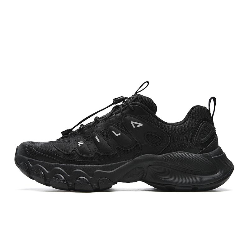 Fila TRUFFLE Амортизирующие Устойчивые к истиранию Легкие Увеличивающие рост Низкие Массивные Кроссовки Мужские Черные F12M611104FBK