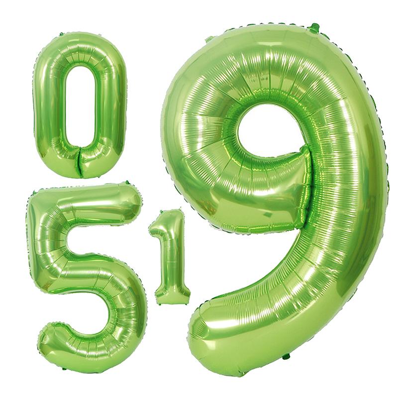 40Inch Rainbow Number 0-9 Foil Balloons Happy Birthday Wedding Party Decoration Adult Colorful Helium Balloon Globos Kids Gift