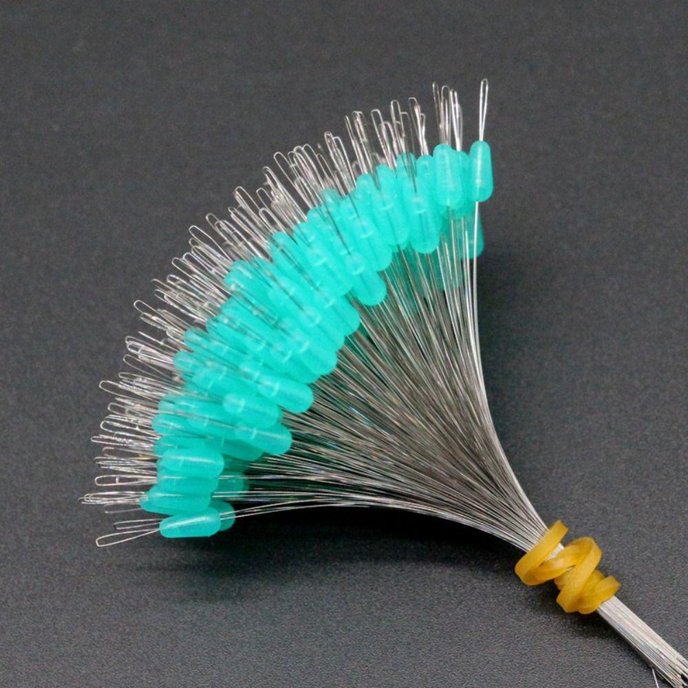 300pcs Line Tackle Accessories Fishing Bobber Stopper Fishing Supply Float Rubber Bean Soft transparent Space Beans