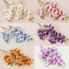 21 Heads Artificial Phalaenopsis Branches Real Touch 2 Fork Fake Mini Flowers Realistic Handmade Simulation Plant Balcony Decor