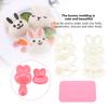 DIY Bunny Shape Food Grade PP Material Sushi Rice Roll Bento Mold Handicraft Rice Roll Mold