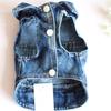 Pet Denim Clothes Cat Personality Small Dog Dog Clothes Spring and Autumn Vest Vest