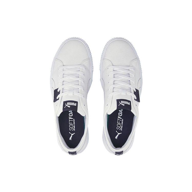 Puma Ever Fs Cv Canvas дышащие прочные нескользящие низкие кроссовки для скейтбординга унисекс белые черные 383865-04