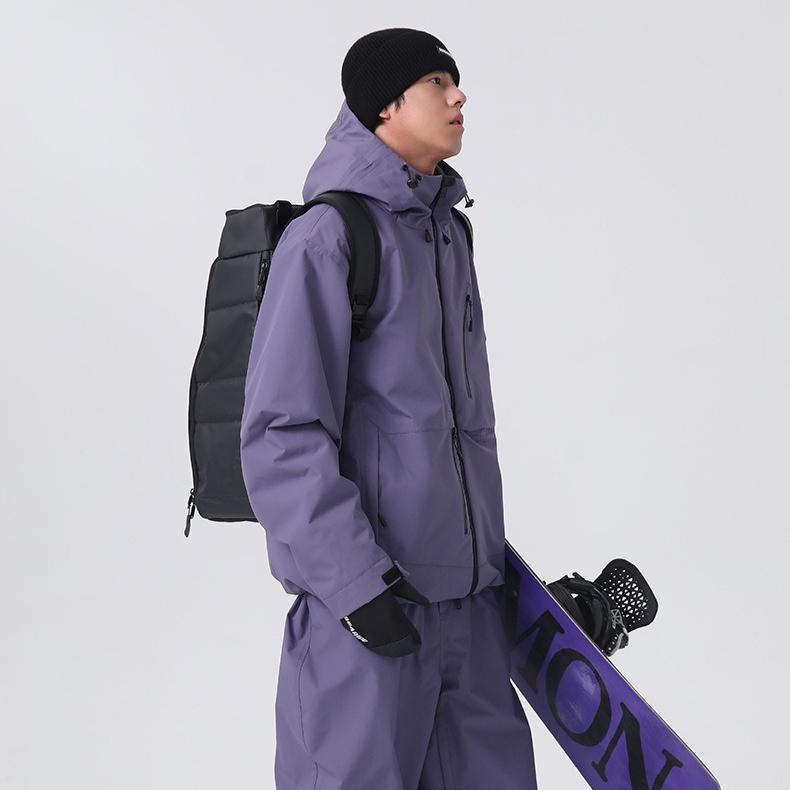Baggy Ski Jacket for Men and Women Breathable Snow Coat Waterproof Insulated Waterproof Snowboard Jackets With Hood Loose Fit Windproof Skiing Jacket