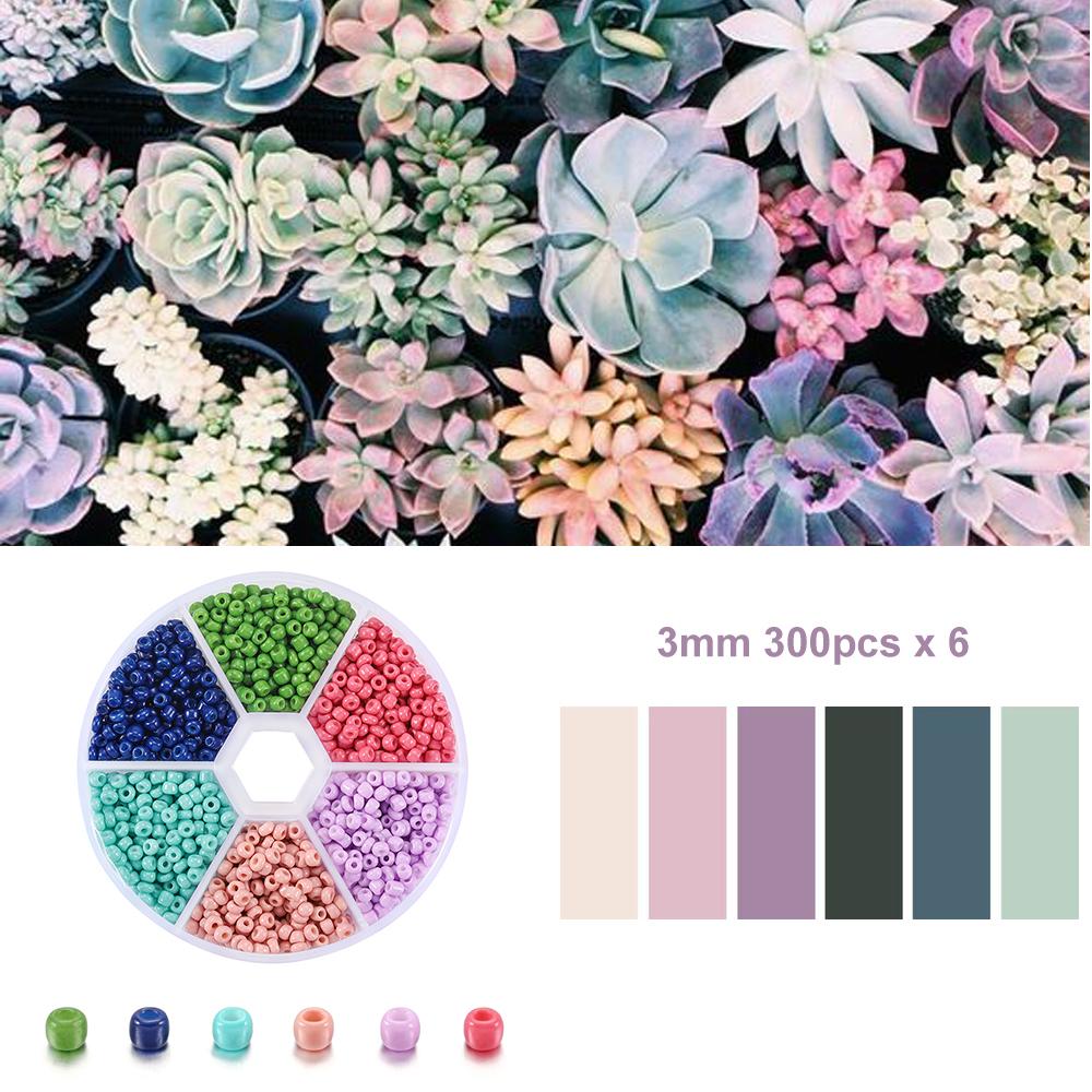 1Set with Box Glass Seed Beads Czech Charm Crystal Spacer Glass Bead For Jewelry Making Kits DIY Handmade Supplies Accessories Set