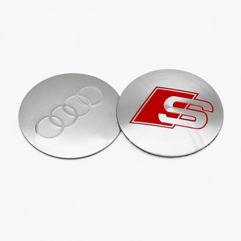Для Audi A5 Украшение шин Для Audi A4 B8 A3 8P A6 C7 8V B6 B7 B9 Q5 A1 A5 4 ШТ. 56 мм Автомобильный значок Наклейки на колпачки ступиц Колесные наклейки Декор