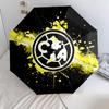 Узор Club América, автоматический складной зонт, портативная и складная конструкция, 8 спиц, рождественский или день рождения подарок.
