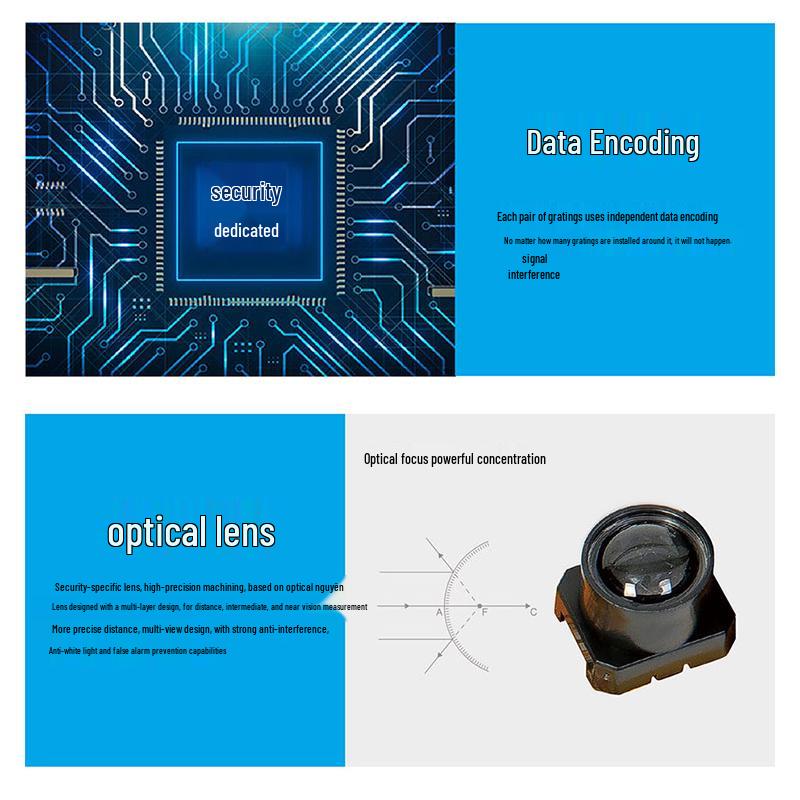 ALHPN Outdoor Wireless Infrared Barrier Alarm Sensor, 50cm