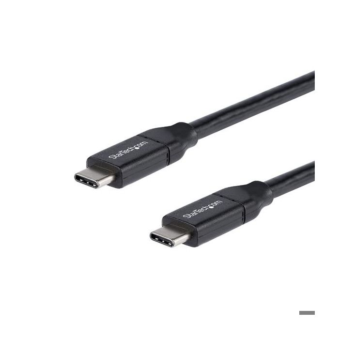 Câble usb-c vers usb-c startech - 50 cm - power delivery 5a - certifié usb-if - noir
