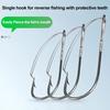 10Pcs Barbed Fishing Hooks High Strength Rustproof Corrosion Resistant High Carbon Steel