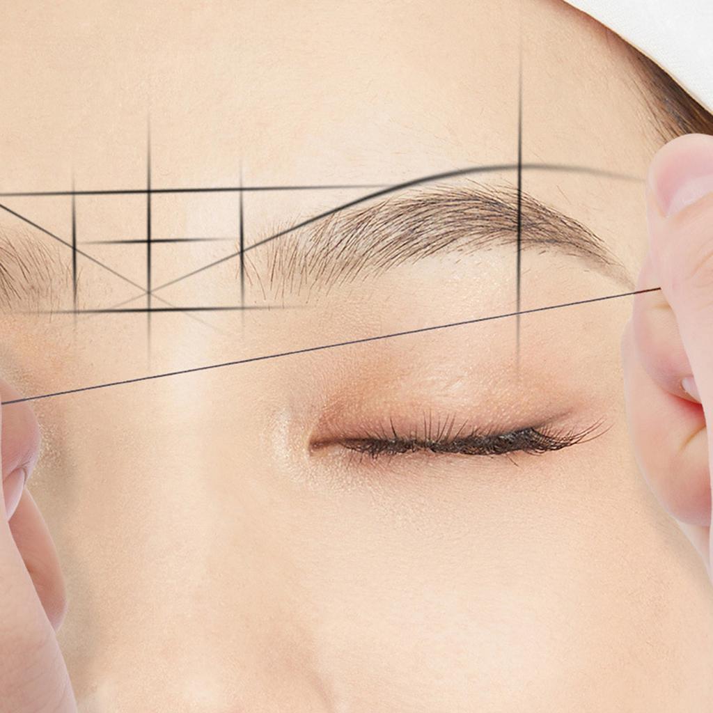 20M Mapping String Eyebrow Positioning Line with Ink Positioning Mapping String Box Tattoo Line Ruler
