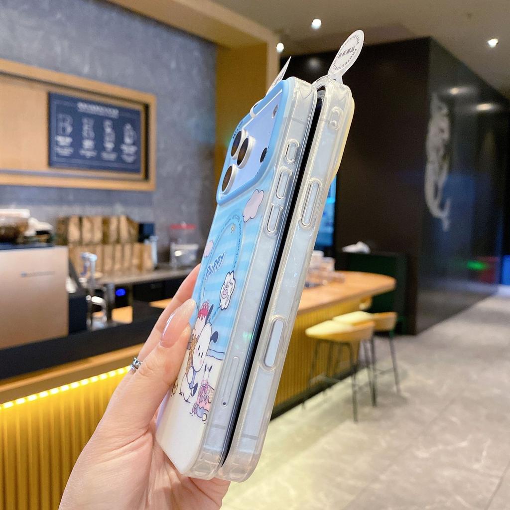 Applicable to the new iPhone Kameng magnetic suction series mobile phone case kitten rabbit pattern Apple 16 protective case