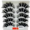 Beauty Eye Makeup Tools Criss-cross Thick Long False Eyelashes Wispies Fluffies 8D Mink Hair