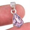 Natural Pink Amethyst Gemstone 925 Solid Sterling Silver Jewelry Pendant 1" w1O11