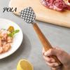 Нержавеющий Молоток для мяса, Размягчитель мяса, с Эргономичной деревянной ручкой, Нескользящий захват, Стальная ручка, Молоток, Стальной кулак-образный молоток, Кухня