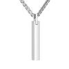 Dletay Memorial Pendant, Cremation Pendant, Cuboid, Hand-Held Pendant, Cremation Necklace with Detachable Urn, Stainless Steel, Men's and Women's Comm