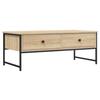 VidaXL Table basse chêne sonoma 101x49x39,5 cm bois d'ingénierie 837738