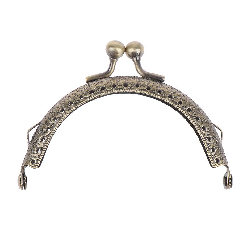 Круглый металлический каркас 8,5 см, кошелек с ручкой, клатч, сумка с застежкой, фурнитура для сумок