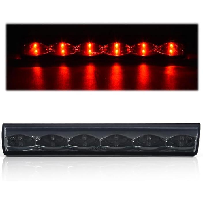 PIT66 LED Bar 3Rd Brake Light, Compatible With 2009-2017 Dodge Ram 1500 2500 3500 X Type High Mount Stop Light Rear Tail Cargo Lamps Smoked Lens