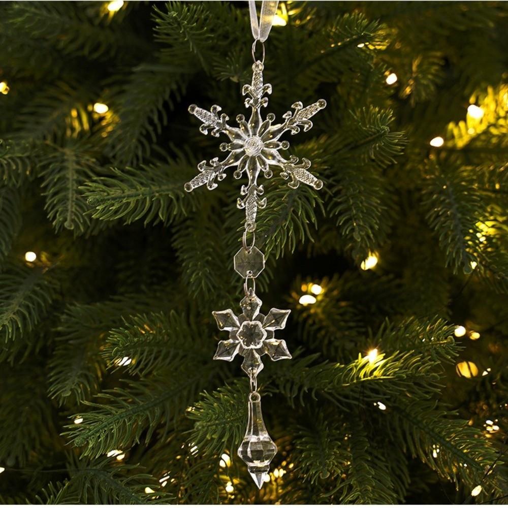 18/28 Pcs Teardrop Shape Christmas Tree Decor Sparkling Icicle Decorations Pendant Windows