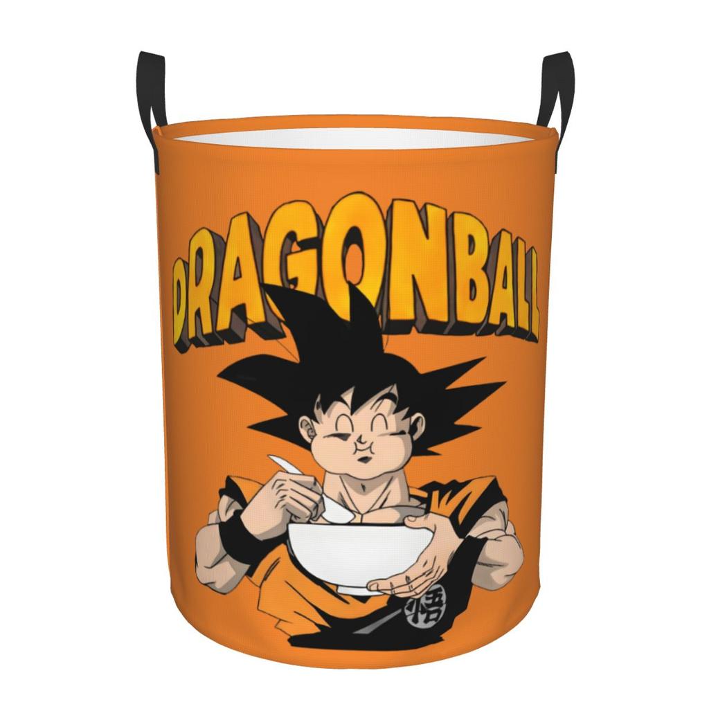 Custom DBZ Dragons Goku Ball Laundry Hamper Large Storage Basket Anime Manga Kids Nursery Toy Organizer