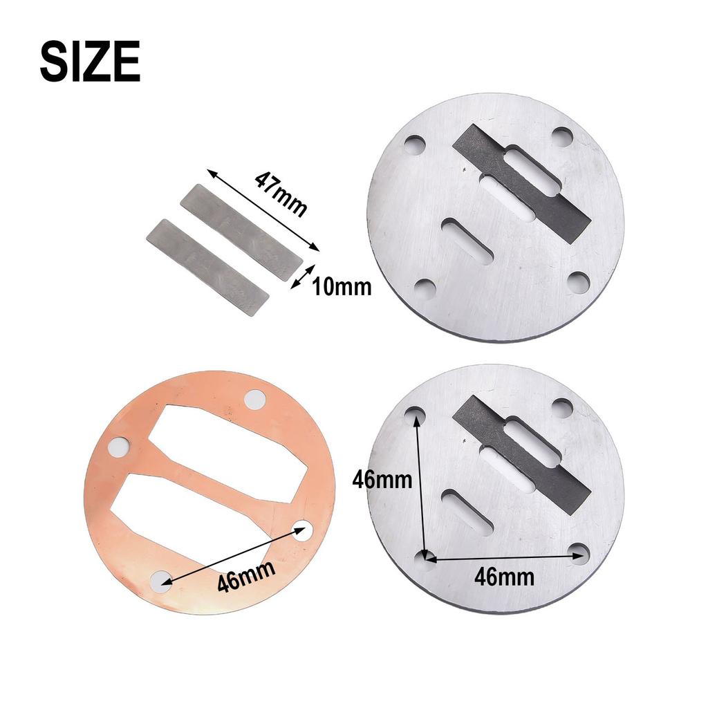 Metal Valve Plate Set For Air Compressor Cylinder Valve Plate Hole To Hole 46mm
