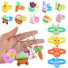 Easter Kids Gift Rabbit Eggs Wristband Silicone Ring Keychains Happy Easter Birthday Party Favors Goodie Bag Basket Filler Toys